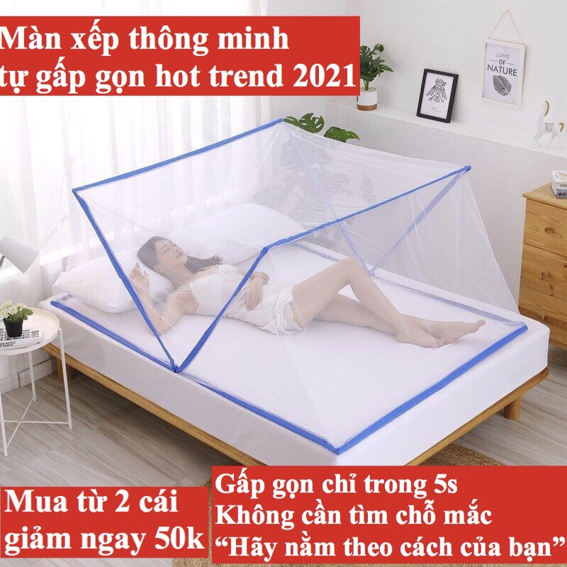 Màn xếp thông minh tự gấp gọn hot trend hè 2021