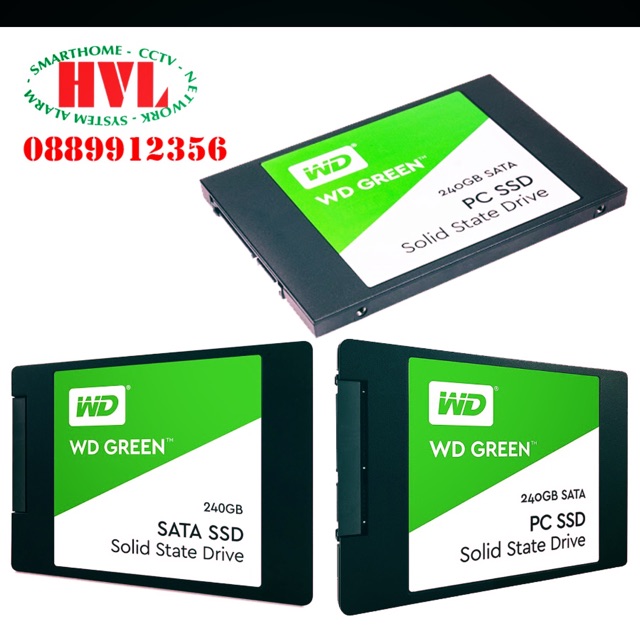 Ổ SSD 240 GB WD Green WDS240G2G0A SATA 2.5 inch  hàng chính hãng vĩnh xuân phân phối