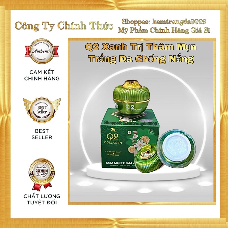KEM Q2 VÀNG Q2 XANH Q2 NÁM COLLAGEN CẢI TIẾN MỚI
