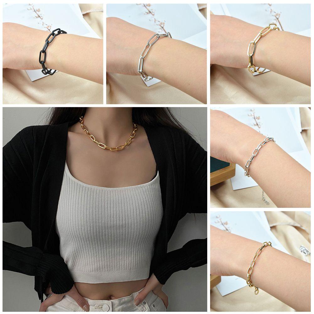 Vòng Đeo Cổ Bằng Dây Xích Dày Dặn Phong Cách Hip Hop Cổ Điển Thời Trang Cho Nam Và Nữ