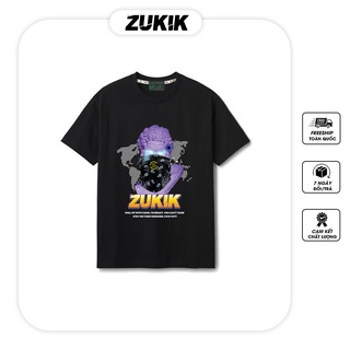 Áo thun tee phông nam nữ tay lỡ oversize form rộng Gangster - ZUKIK