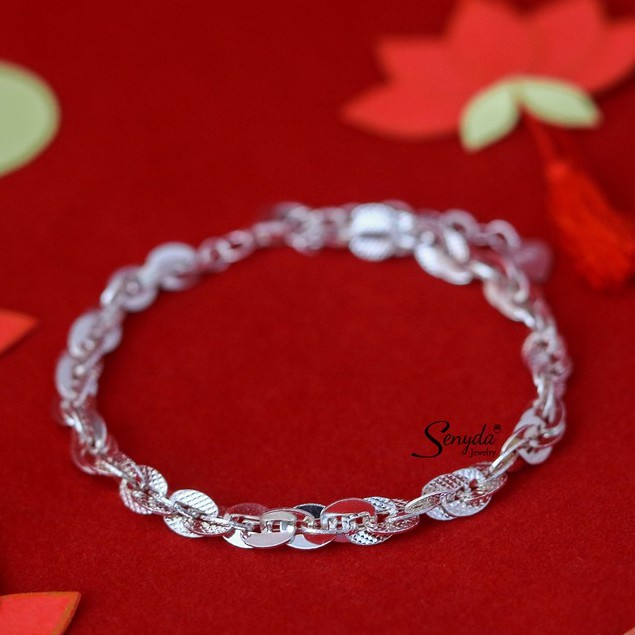 Lắc tay dây oval bạc 925 Senyda Jewelry LT019