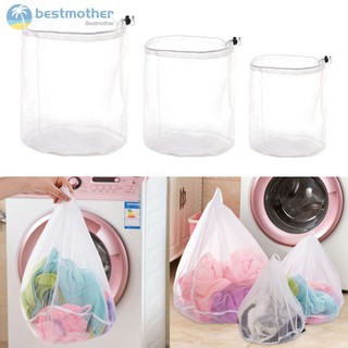 Túi lưới đựng đồ giặt máy có dây rút tiện dụng với 3 kích thước khác nhau tùy chọn