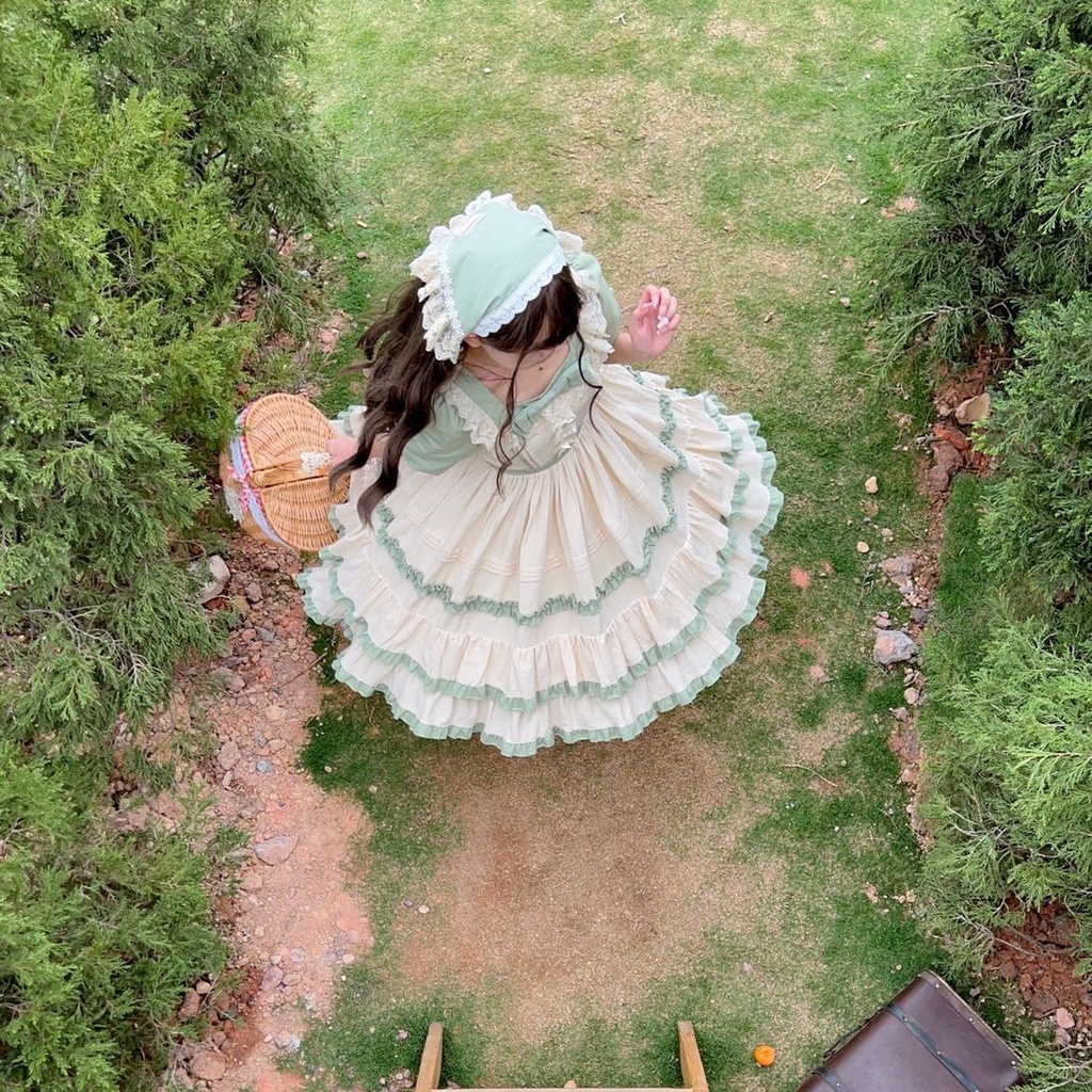 [NANAKO] Đầm Tay Ngắn Kiểu Lolita Xinh Xắn | BigBuy360 - bigbuy360.vn