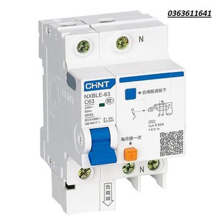 Attomat chống dòng dò chint nxble-63 1p+n 63a