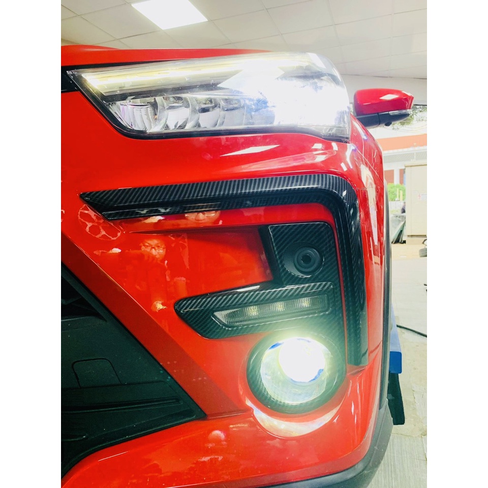 Viền Đèn Gầm Cho Xe Toyota Raize 2021 2022 2023 Mẫu Carbon Đẹp thể thao