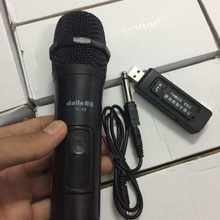 Micro Karaoke không dây cho loa kéo Daile / Aige / Zansong V12 màn hình LCD Hỗ trợ các thiết bị có jack cắm 3.5m SGT 179
