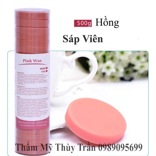 [500g Sáp Wax Lông Cao Cấp, Tặng que] Sáp wax lông cao cấp dạng viên wax cực sạch, siêu bám lông triệt lông tận gốc