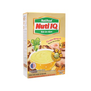 Bột ăn dặm Nuti IQ cá nấm đông cô 200g
