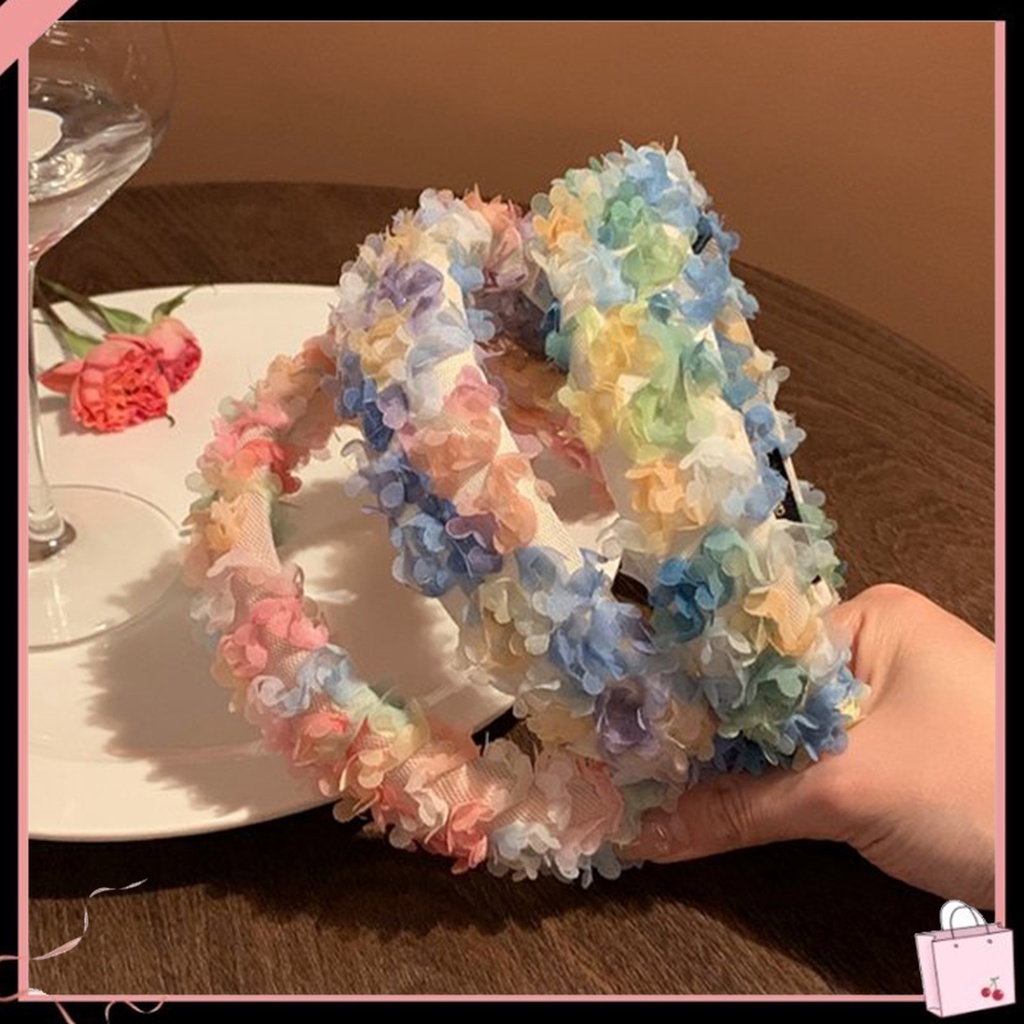 {Soltweter} Băng Đô Bản Rộng In Hoa Nhiều Màu Sắc Ngọt Ngào Cho Nữ