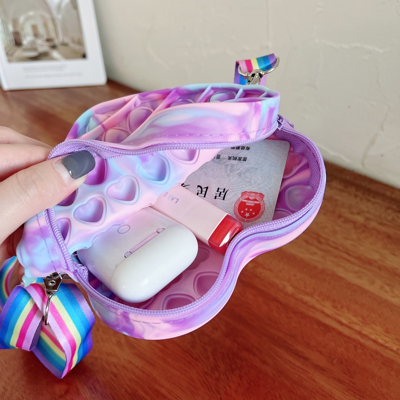 Hàng Có Sẵn Love Pop It Túi Bong Bóng Đồ Chơi Cầm Tay Hình Trái Tim Giải Tỏa Căng Thẳng Dành Cho Trẻ Em