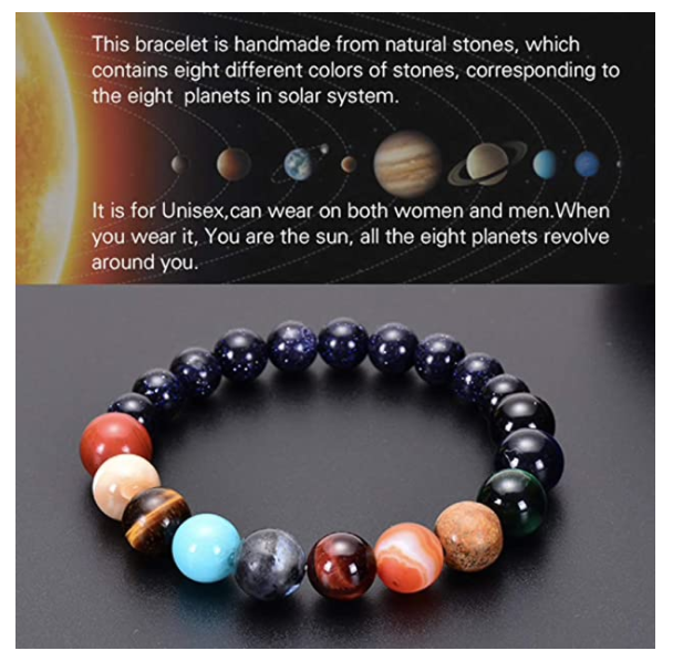 Vòng Tay Chuỗi Hạt Hình Các Hành Tinh Hệ Mặt Trời