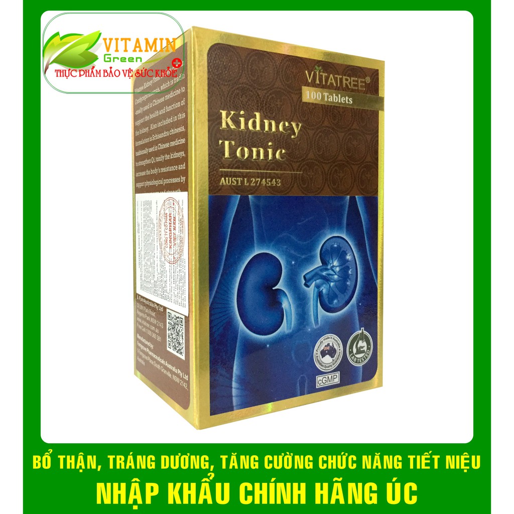 VITATREE KIDNEY TONIC GIÚP BỔ THẬN, TRÁNG DƯƠNG, TĂNG CƯỜNG CHỨC NĂNG TIẾT NIỆU | NHẬP KHẨU CHÍNH HÃNG ÚC