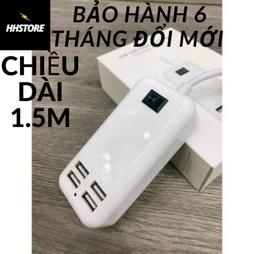 Ổ điện đa năng thông minh 4 cổng sạc usb 15w, 2,4A - sạc điện thoại-máy tính bảng