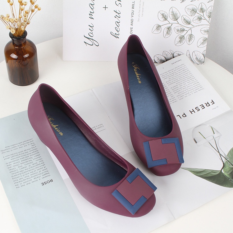 Giày Sandal Đế Xuồng Mũi Tròn Thời Trang Mùa Hè Hàng Mới Dành Cho Bạn Nữ Mang Trong Nhà / Ngoài Trời