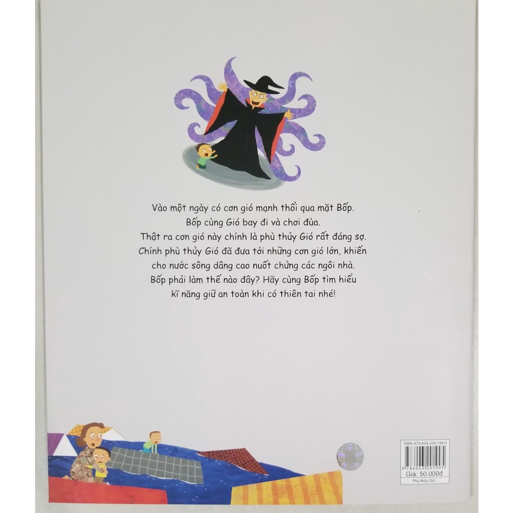 Sách- Hướng Dẫn Kĩ Năng An Toàn Cho Trẻ Em- Phòng Tránh Thiên Tai- Phù Thủy Gió