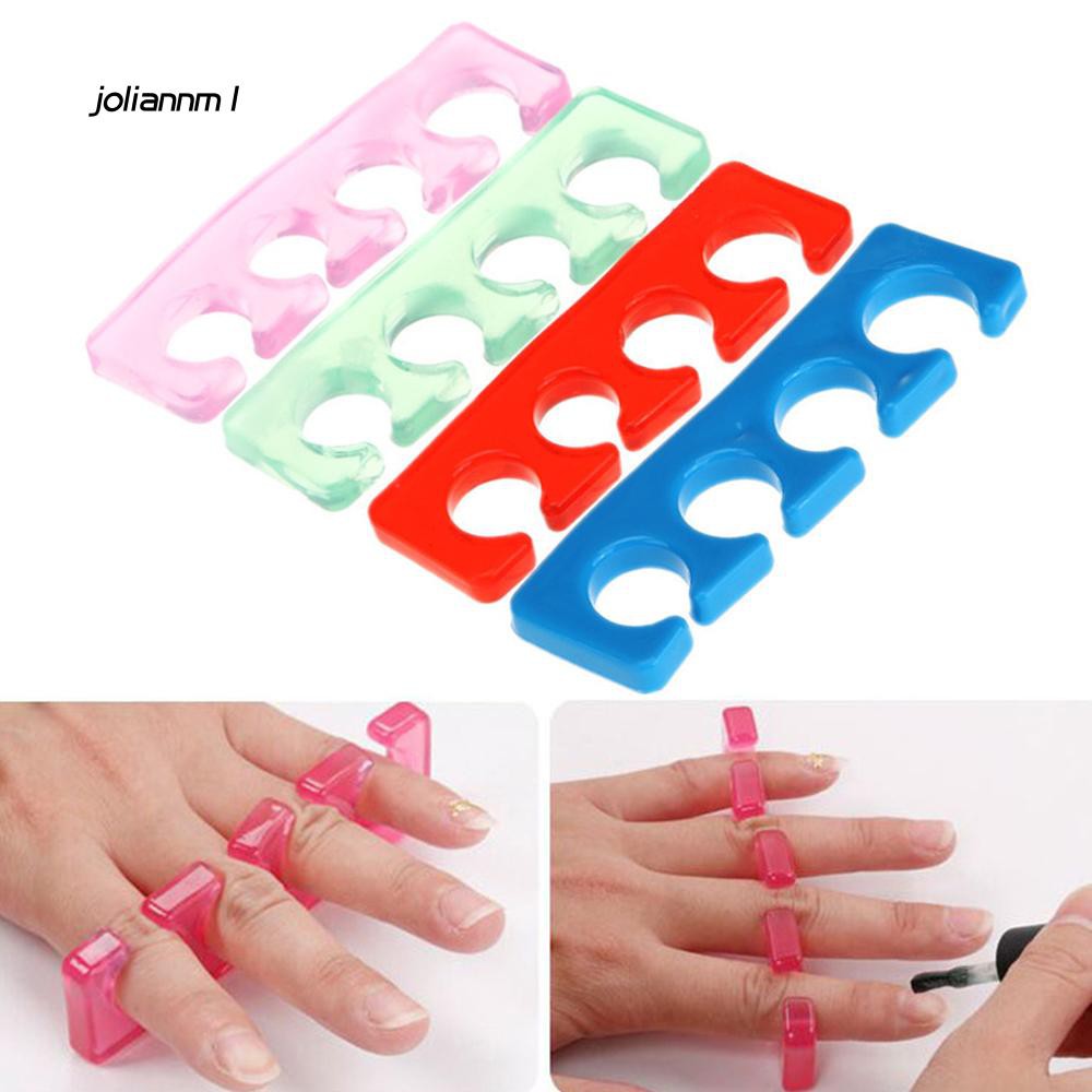 [Hàng mới về] Bộ 2 dụng cụ ngăn cách ngón tay khi vẽ móng bằng silicone tiện dụng