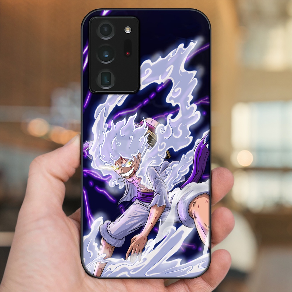 Ốp lưng Samsung Note 20 Ultra viền đen in hình Luffy One Piece