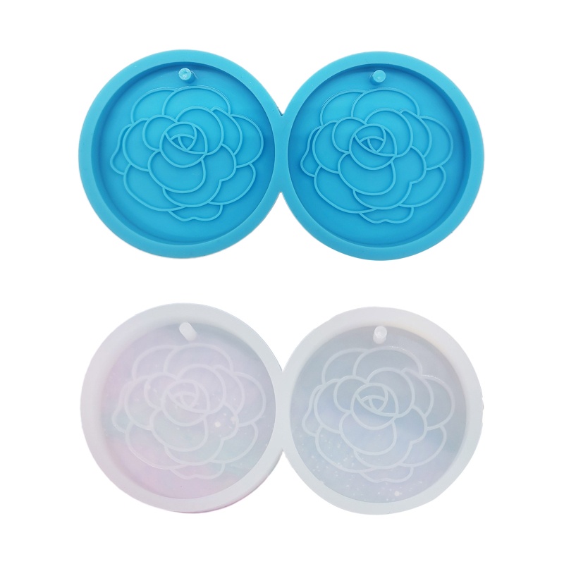 Sa Khuôn Silicone Hình Tròn Làm Móc Khóa Thủ Công