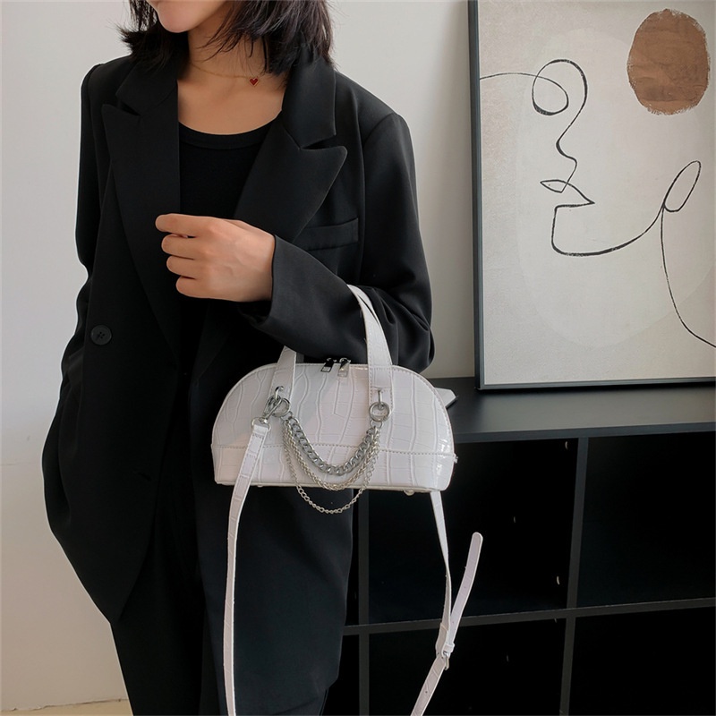 Túi Đeo Chéo Hình Vỏ Sò Bằng Đá Cổ Điển Dành Cho Bạn Nữ