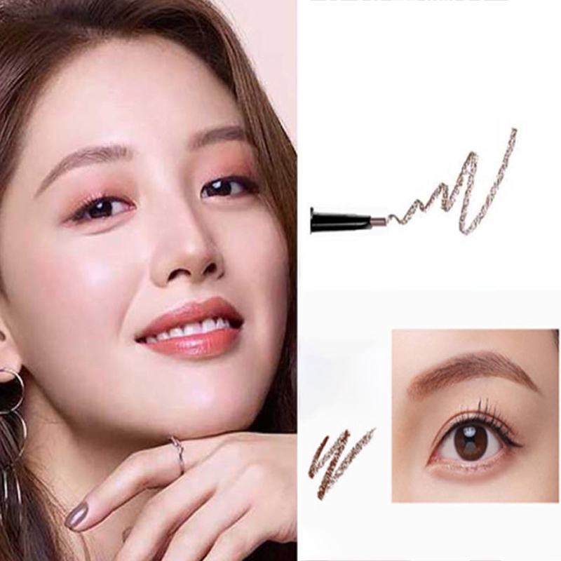 [Hàng mới về] Bút kẻ lông mày hai đầu dạng xoay trang điểm kháng nước và chống mồ hôi