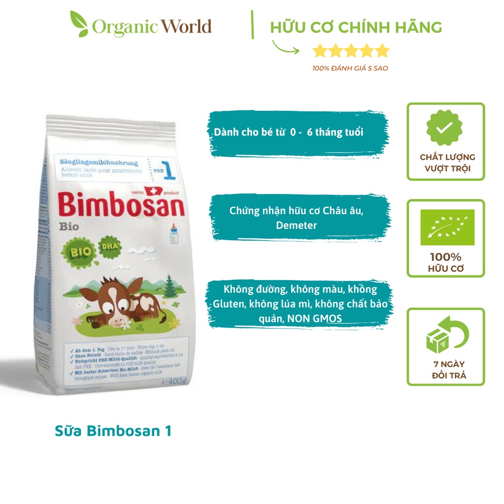 [New] Sữa Bimbosan Bio 1 400g