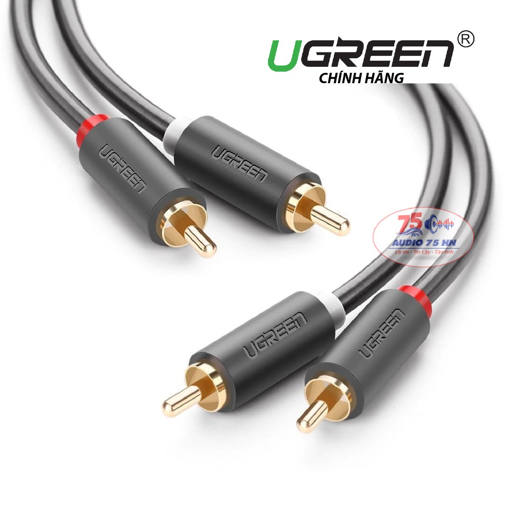 Cáp Audio 2 đầu AV/RCA bông sen hàng chính hãng UGREEN AV104 dài từ 1M-3M