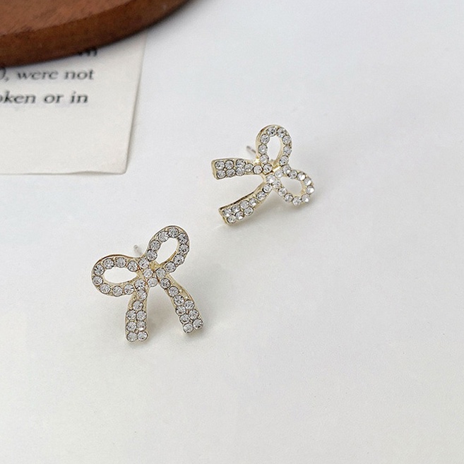 MOCHASHUBông Tai Hình Nơ Xinh Xắn Dành Cho Nữ