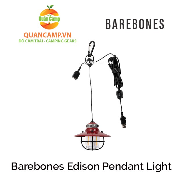 Đèn pin cắm trại Barebones Edison Pendant Light