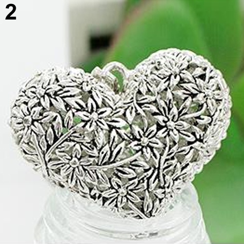 Dây chuyền hợp kim thiết kế hình trái tim chạm khắc tinh tế sang trọng dành cho nữ