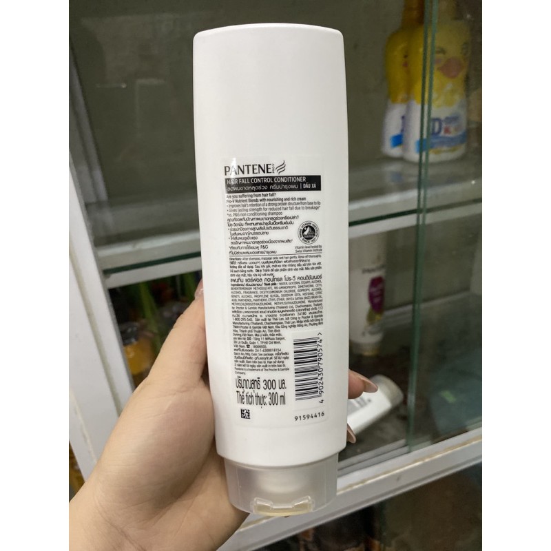 [ Mẫu mới ] Dầu xả Pantene hair fall Ngăn rụng tóc 300ml ( mầu hồng )