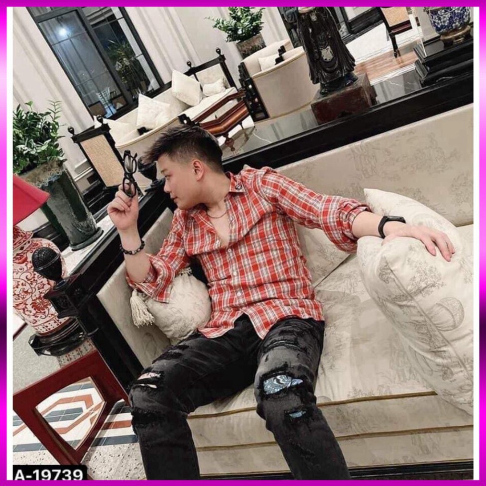 Áo Sơ Mi Gc Kẻ Caro Cổ Thêu Rắn Bản Cao Cấp | BigBuy360 - bigbuy360.vn