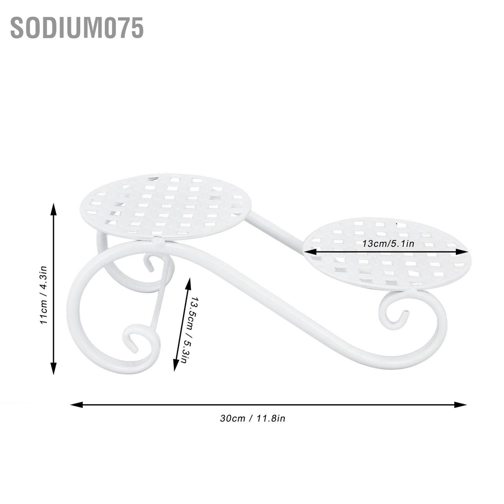 Sodium075 2 cây hoa sắt đứng đa chức năng Giá đỡ chậu mini cho sân vườn Phòng khách Góc Ban công và ngủ