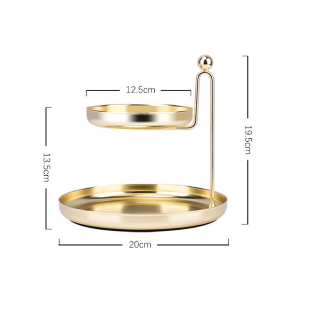Khay decor 2 tầng