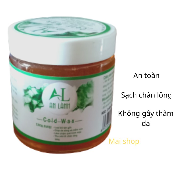 Wax lông An Lành 350g , tặng 50 tờ giấy và 2 que wax , sạch chân lông , không gây thâm da