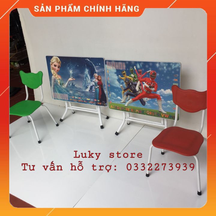 Bộ bàn làm việc học tập chân cao gấp gọn dành cho học sinh sinh viên kèm ghế (FREE SHIP)