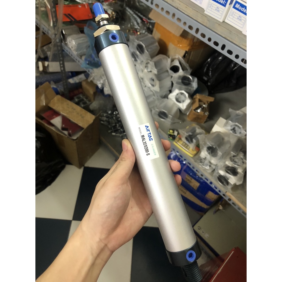 Xi lanh khí nén đường kính 32 hành trình 50, 75,100,175,200,250,300,400,500