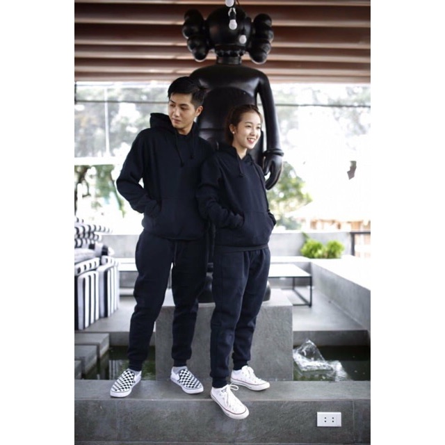 [HCM] (40-70kg) Áo hoodie unisex chất nỉ bông mỏng. basic - trơn.