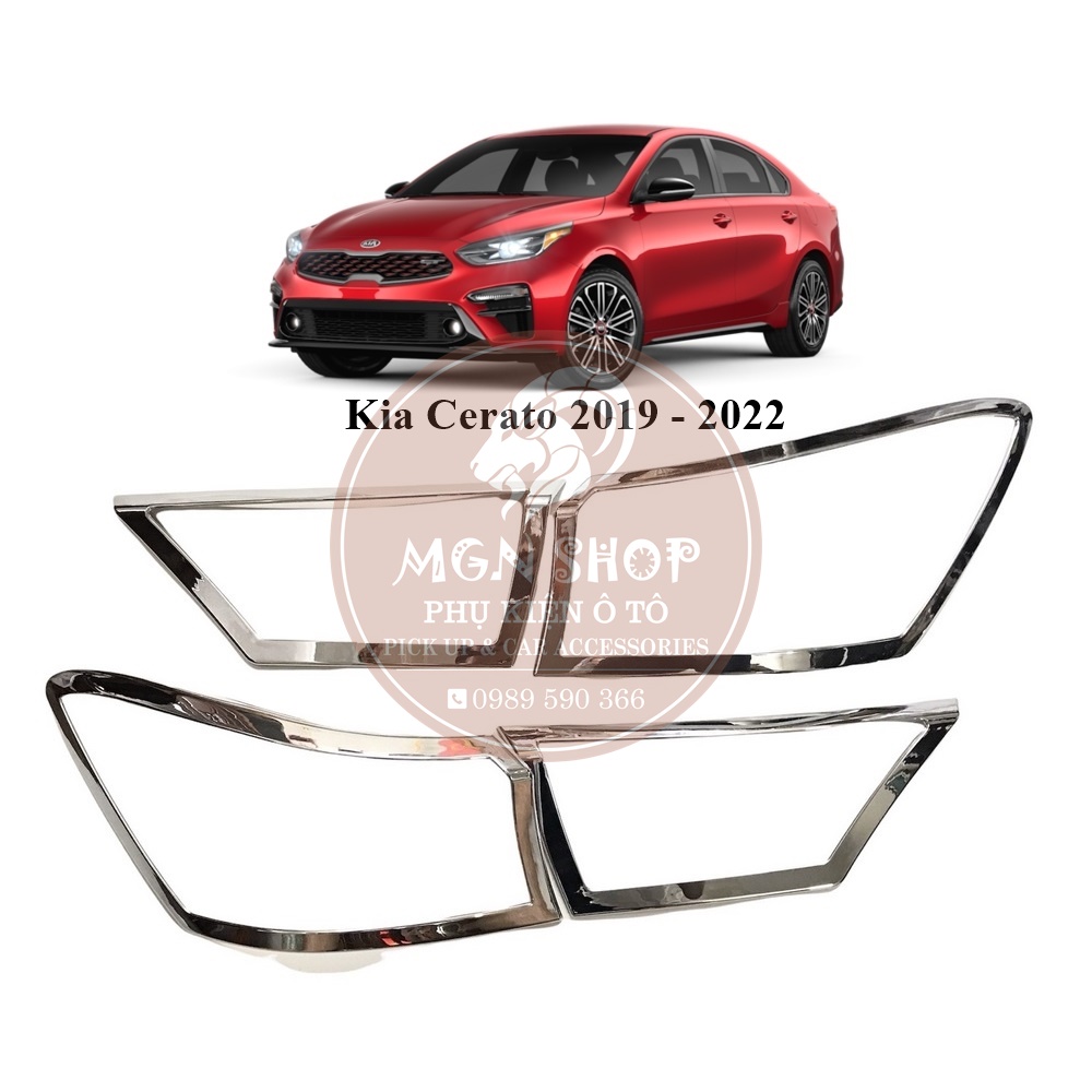 [Ốp đèn hậu] [Kia Cerato 2019 - 2022] [màu bạc]