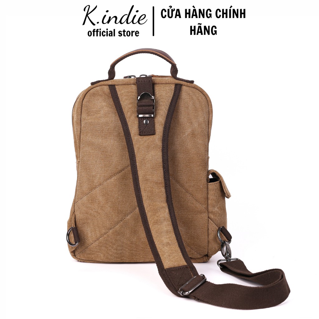 Balo nam❤️ FREESHIP ❤️Balo chéo vải canvas chống thấm - kiểu dáng cách điệu, kích thước 11 x 29 x 33(cm) | BigBuy360 - bigbuy360.vn