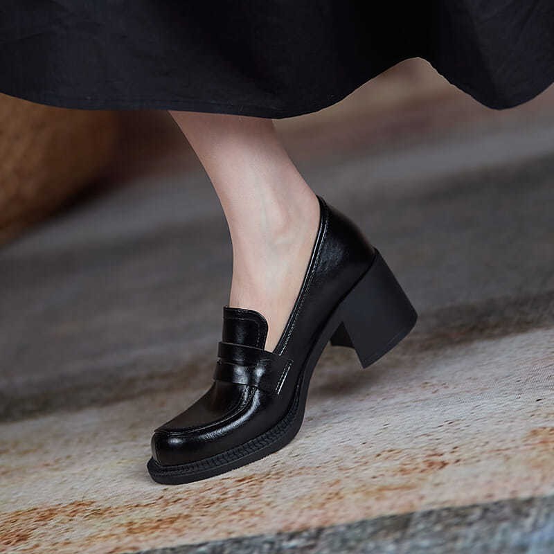 Giày Búp Bê Nữ Gót Vuông Thiết Kế Xinh Xắn | BigBuy360 - bigbuy360.vn