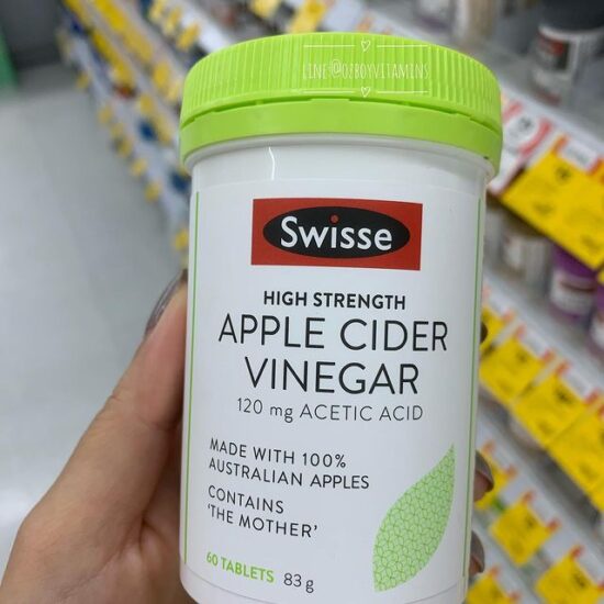 Viên uống giấm táo Giảm cân Swisse Apple Cider Vinegar Úc lọ 60 viên