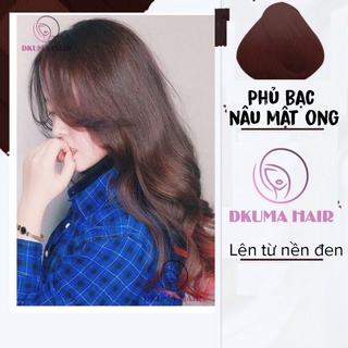 Màu [Phủ Bạc] Nâu Mật Ong Hair Color