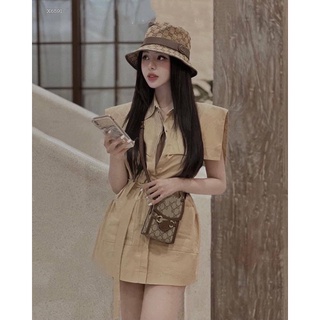 ĐẦM SƠ MI KÈM BELT (KÈM VIDEO HÌNH THẬT)
