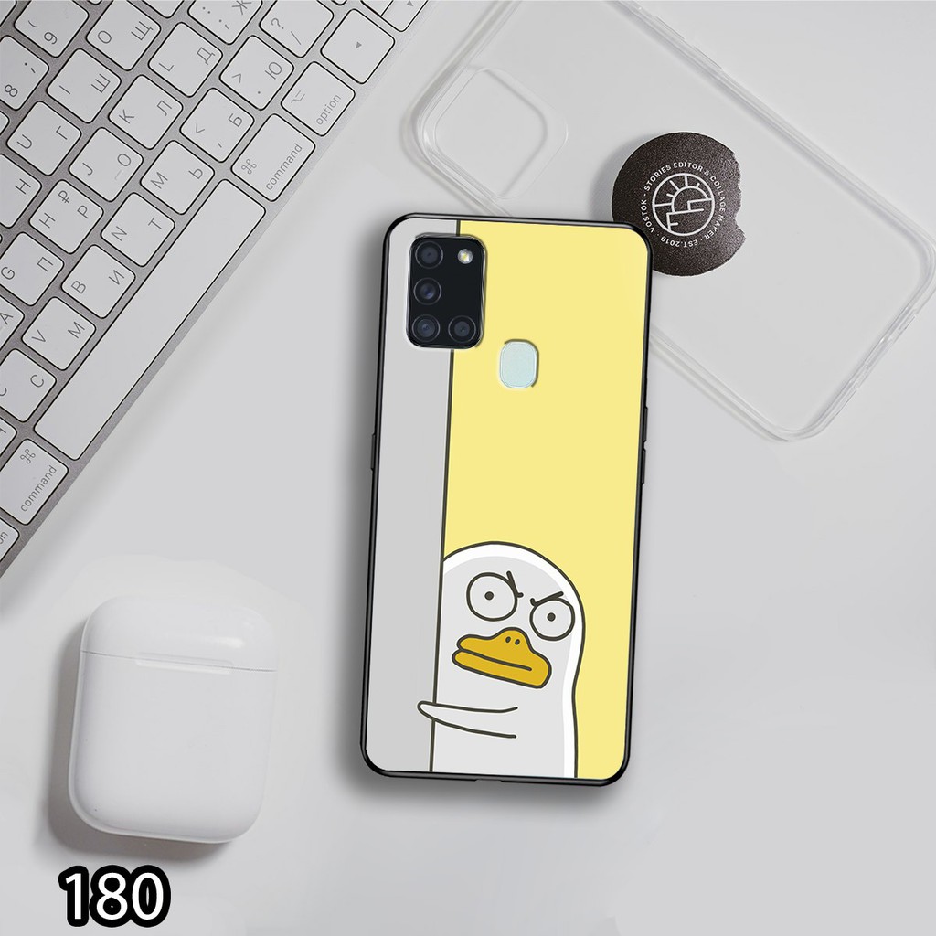 Ốp lưng Samsung A11/A21/A21S  in hình Logo chú Vịt tinh  nghịch siêu đẹp, độc, lạ_KINGSTORE.HN_Ốp SS A11/A21/A21S