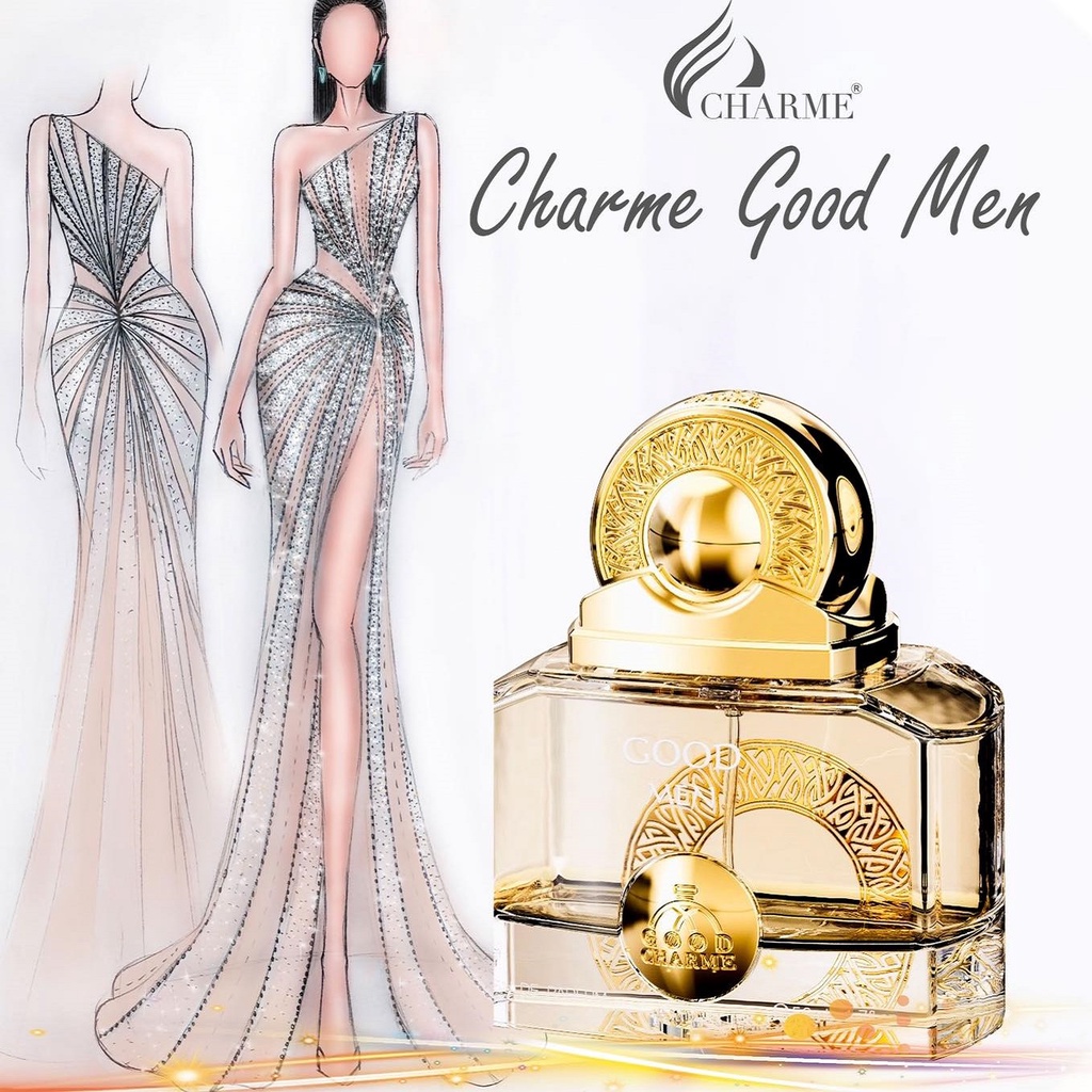 Nước hoa nam Charme Good Men 10ml - Màu vàng