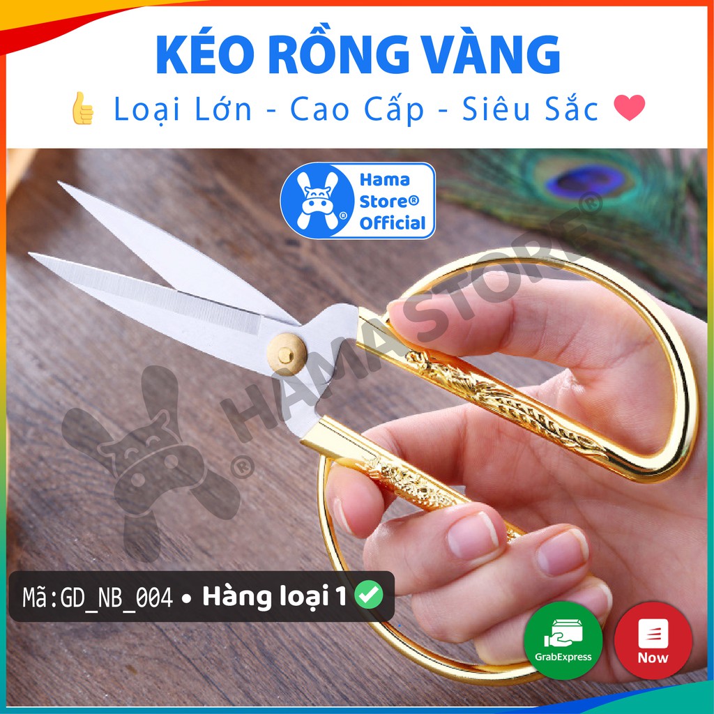 Kéo rồng vàng hoàng gia HAMA cao cấp, mã GD_NB_004