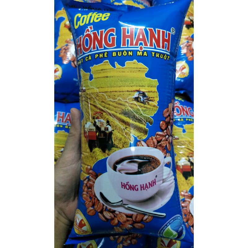 1kg cà phê Hồng Hạnh bao bì màu xanh