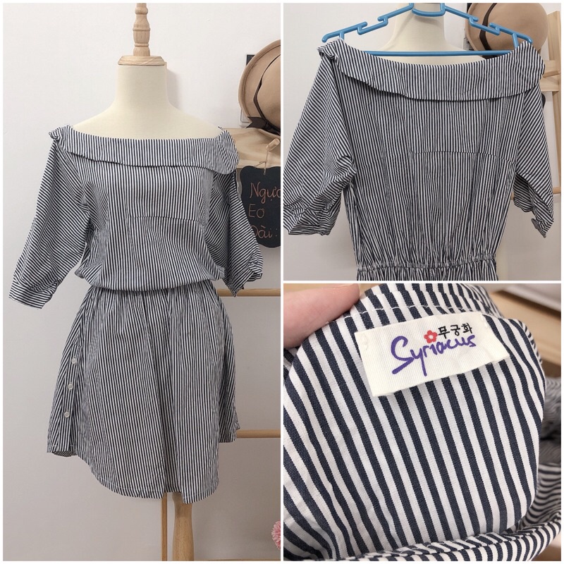 Đầm vin sơ mi chanh xả tắc