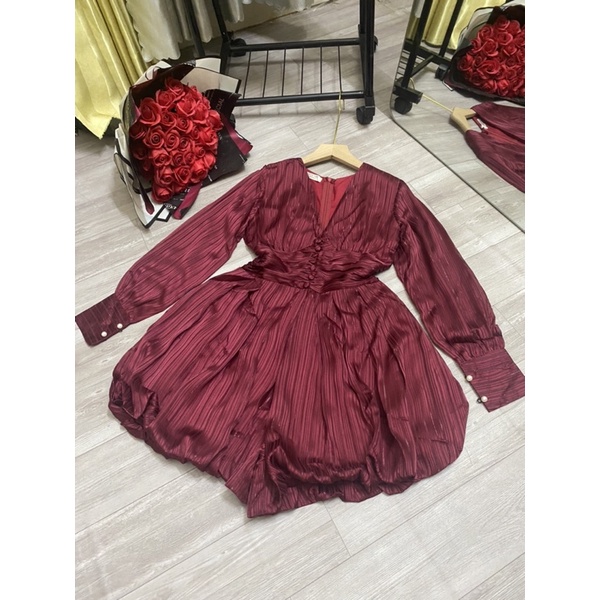[Ảnh Thật ]Váy Bí Tay Dài